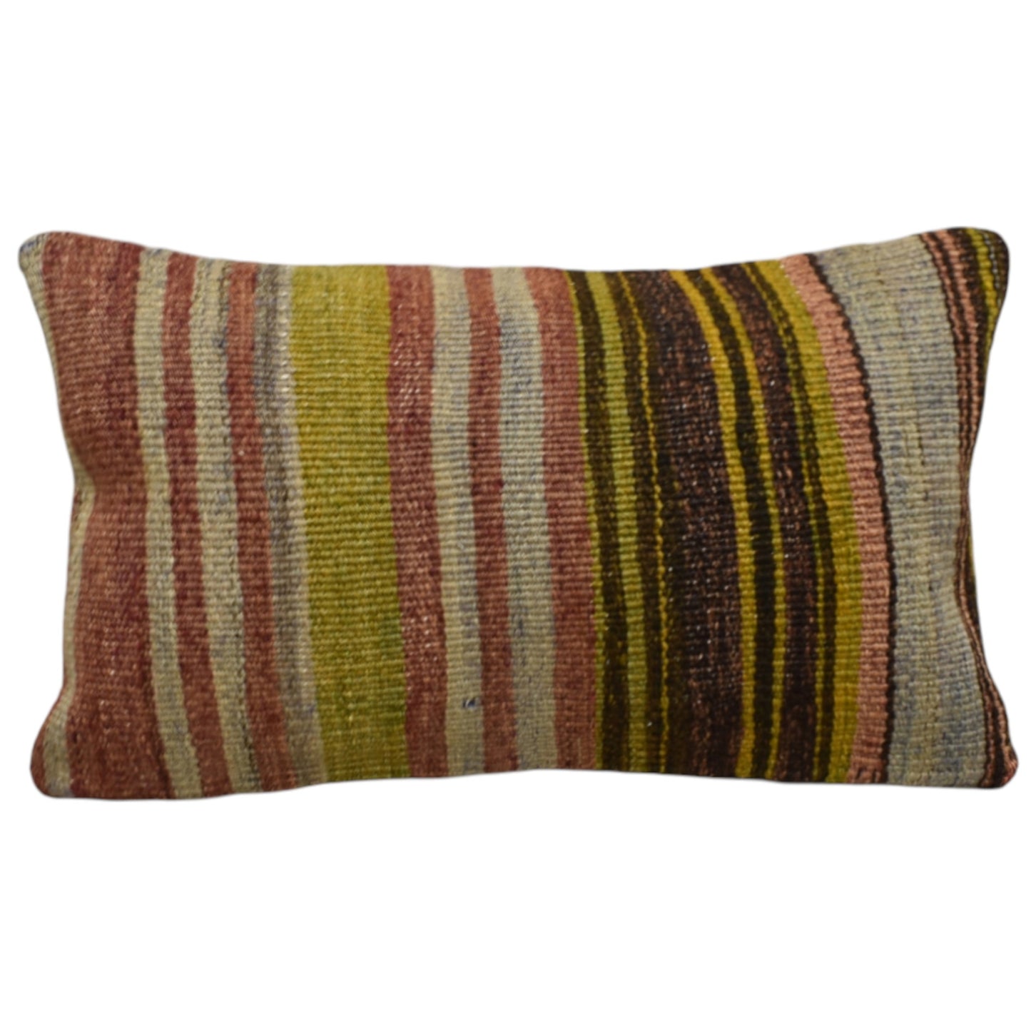 Kilim Antik El Dokuma Dekoratif Lumbar Kilim Kırlent Yastık Kılıfı 1049 - Yeni - Çok Renkli