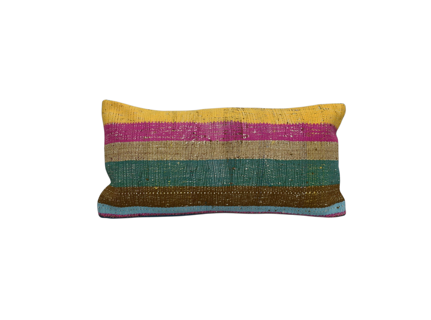Kilim Antik El Dokuma Dekoratif Lumbar Kilim Kırlent Yastık Kılıfı 1056 - Yeni - Çok Renkli