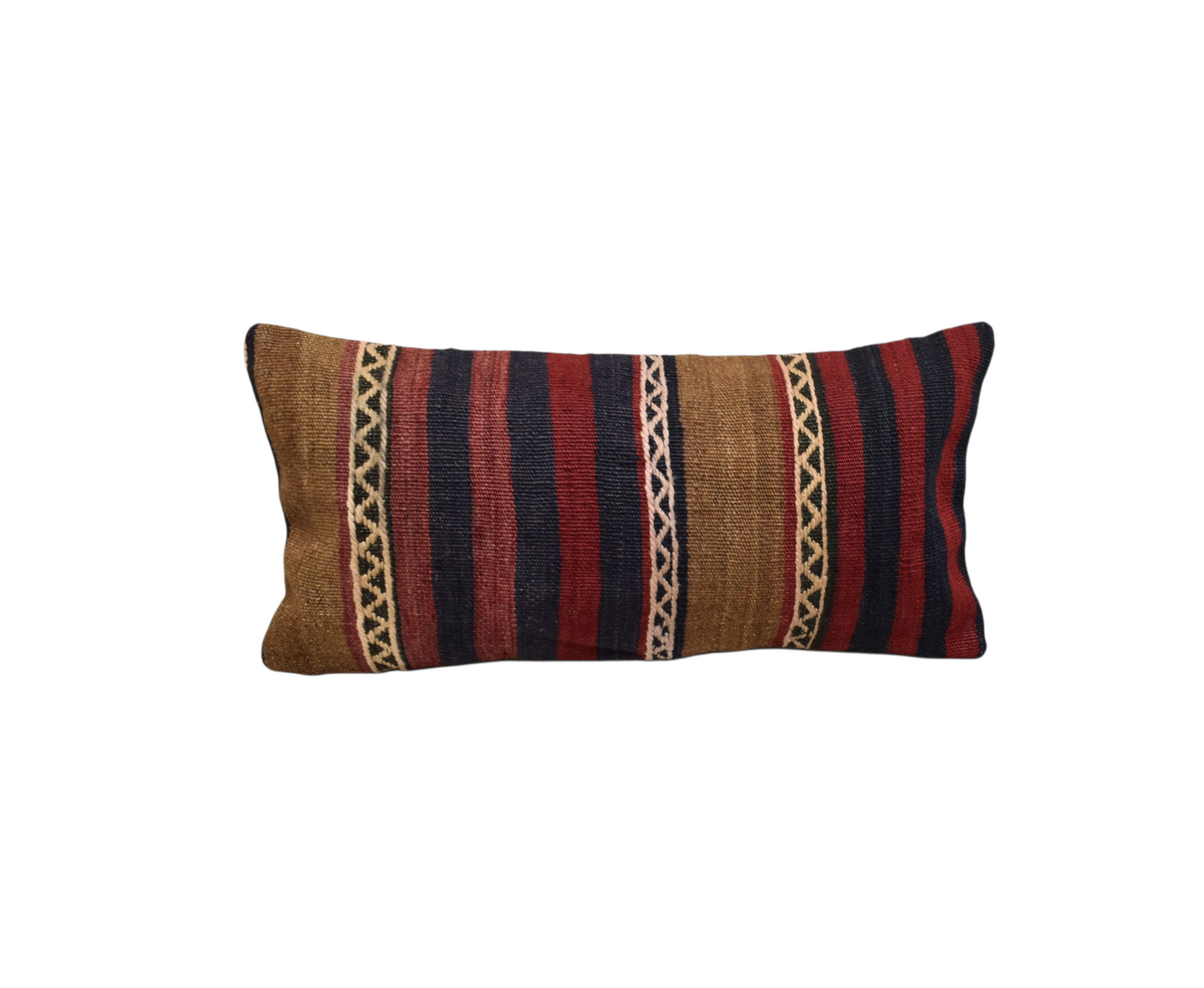 Kilim Antik El Dokuma Dekoratif Lumbar Kilim Kırlent Yastık Kılıfı 1063 - Yeni - Çok Renkli