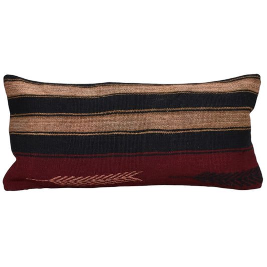 Kilim Antik El Dokuma Dekoratif Lumbar Kilim Kırlent Yastık Kılıfı 1064 - Yeni - Çok Renkli