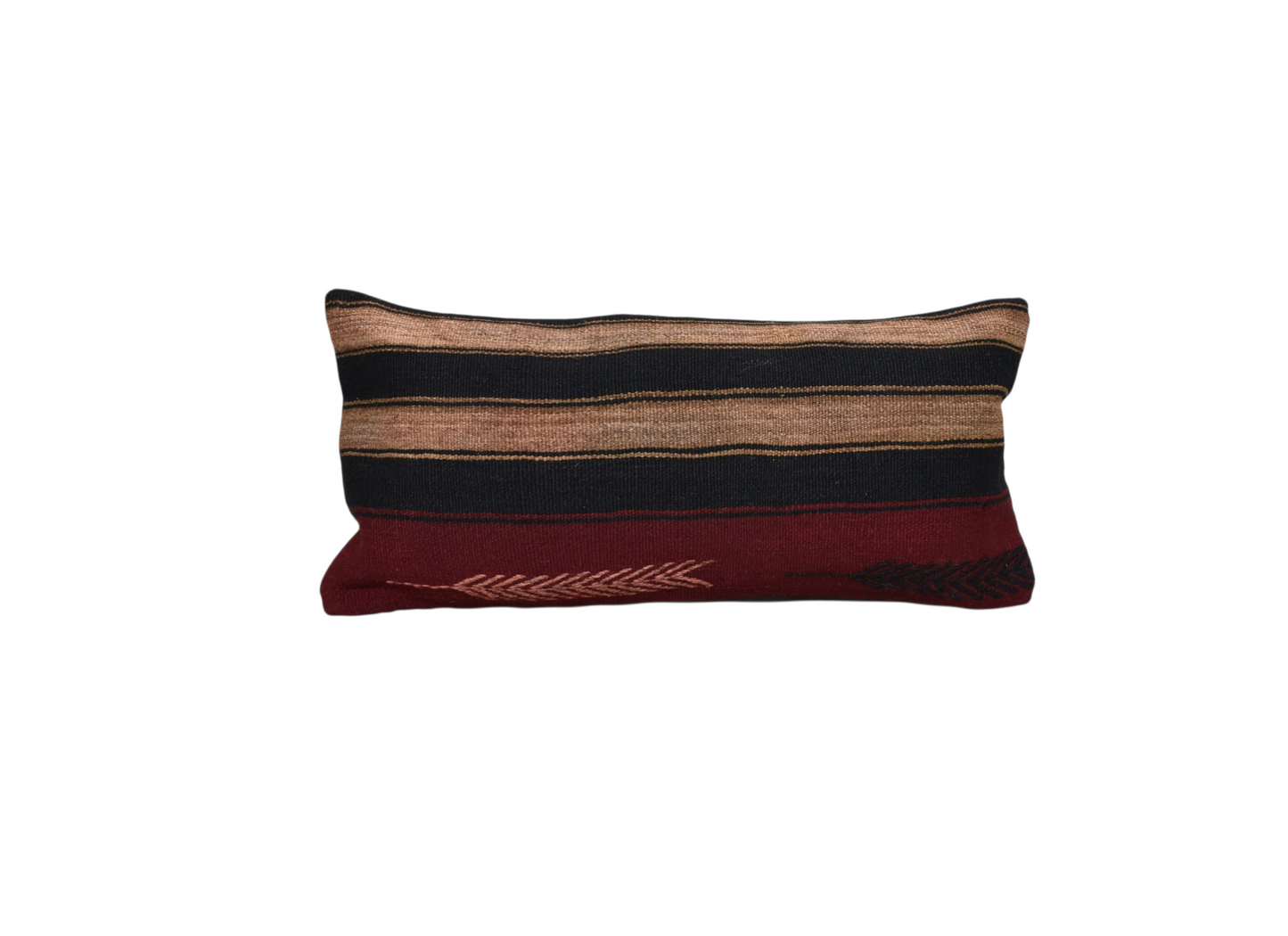 Kilim Antik El Dokuma Dekoratif Lumbar Kilim Kırlent Yastık Kılıfı 1064 - Yeni - Çok Renkli
