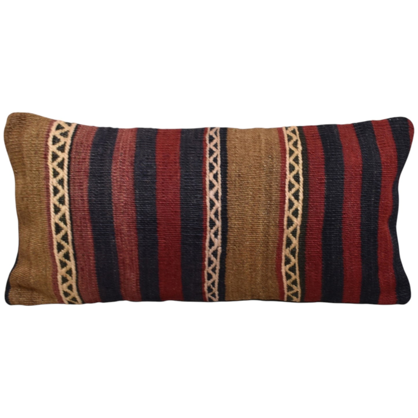Kilim Antik El Dokuma Dekoratif Lumbar Kilim Kırlent Yastık Kılıfı 1071 - Yeni - Çok Renkli
