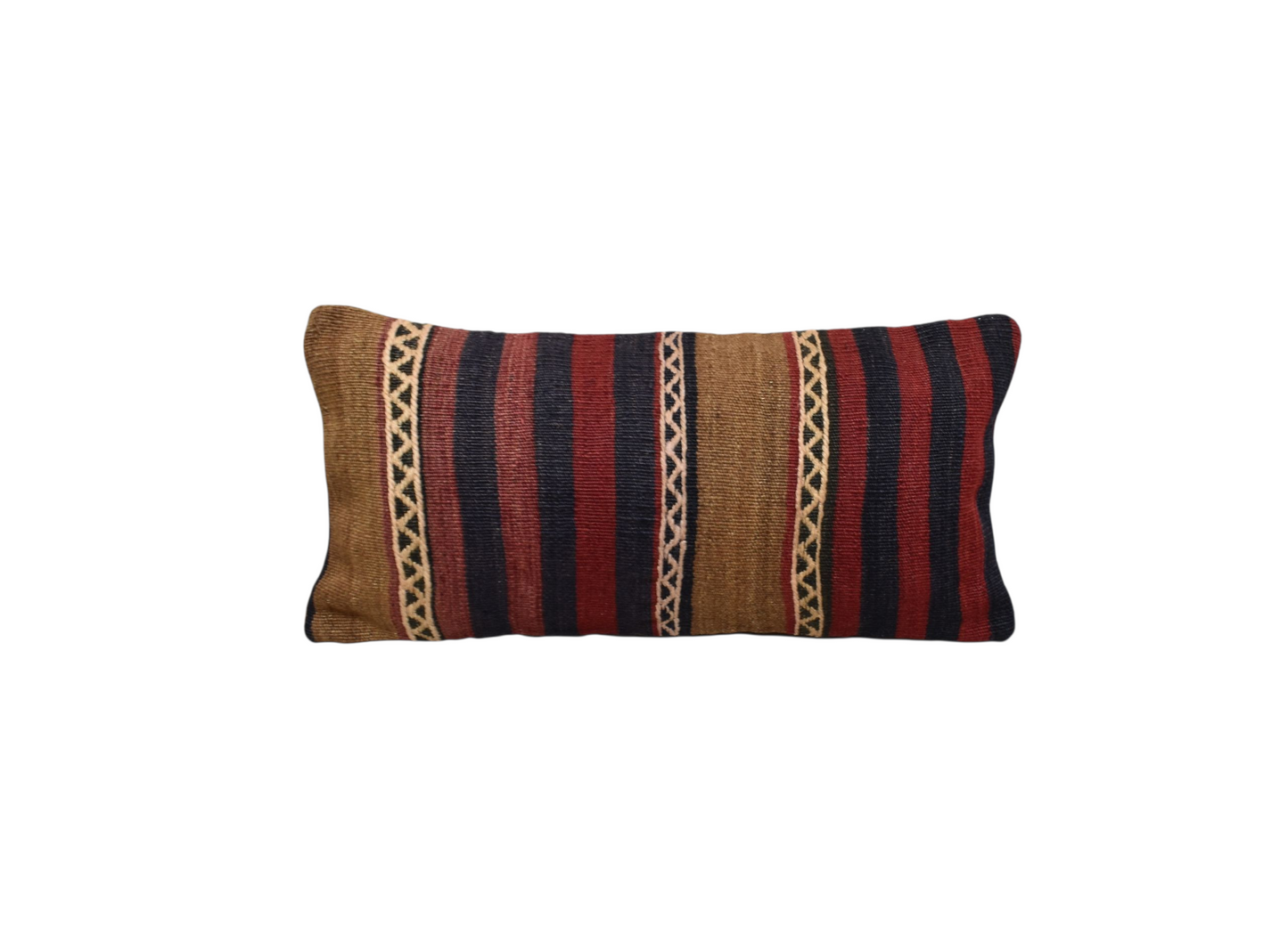 Kilim Antik El Dokuma Dekoratif Lumbar Kilim Kırlent Yastık Kılıfı 1071 - Yeni - Çok Renkli