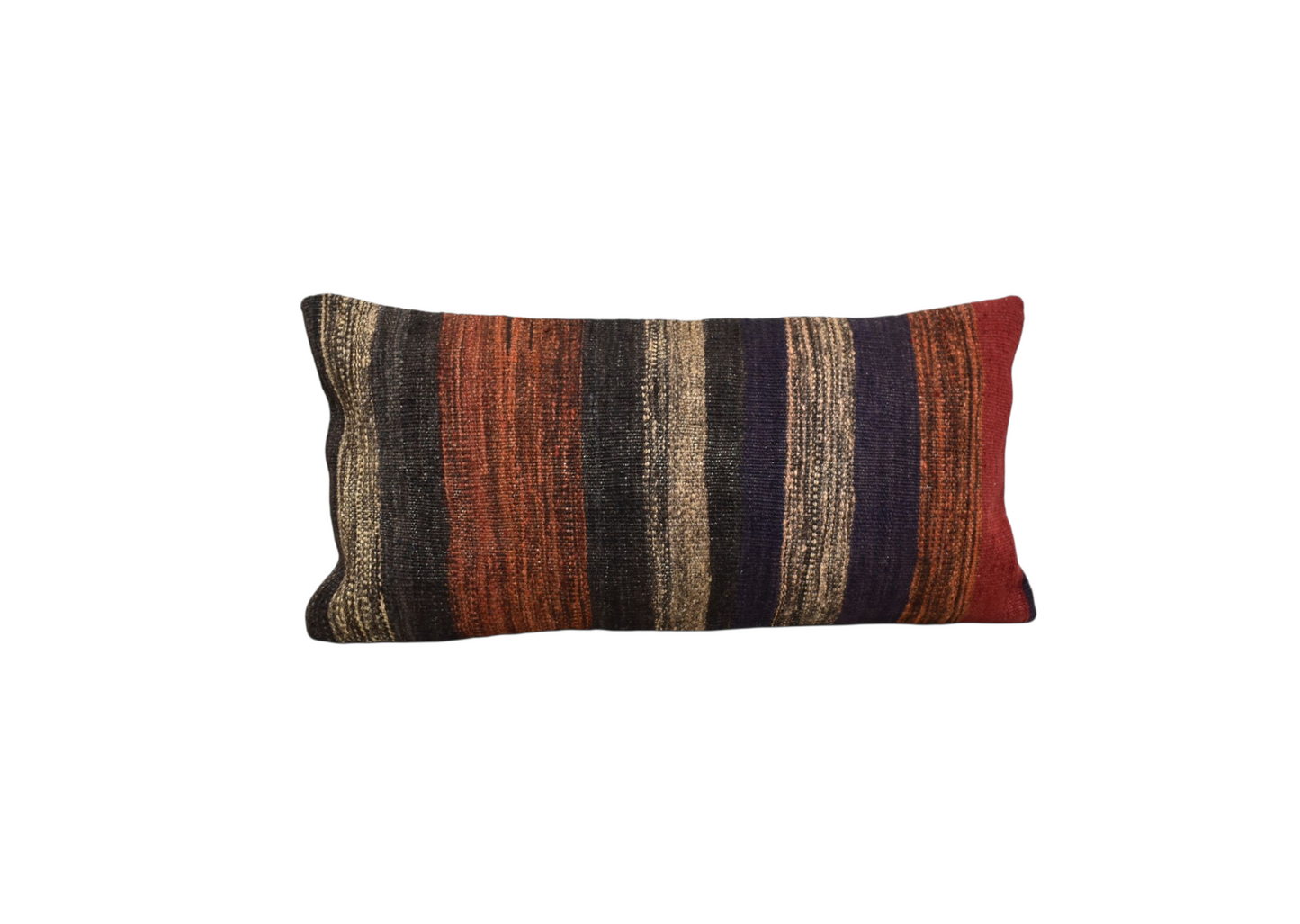 Kilim Antik El Dokuma Dekoratif Lumbar Kilim Kırlent Yastık Kılıfı 1072 - Yeni - Çok Renkli