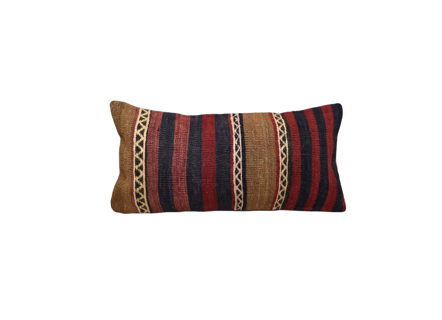 Kilim Antik El Dokuma Dekoratif Lumbar Kilim Kırlent Yastık Kılıfı 1075 - Yeni - Çok Renkli