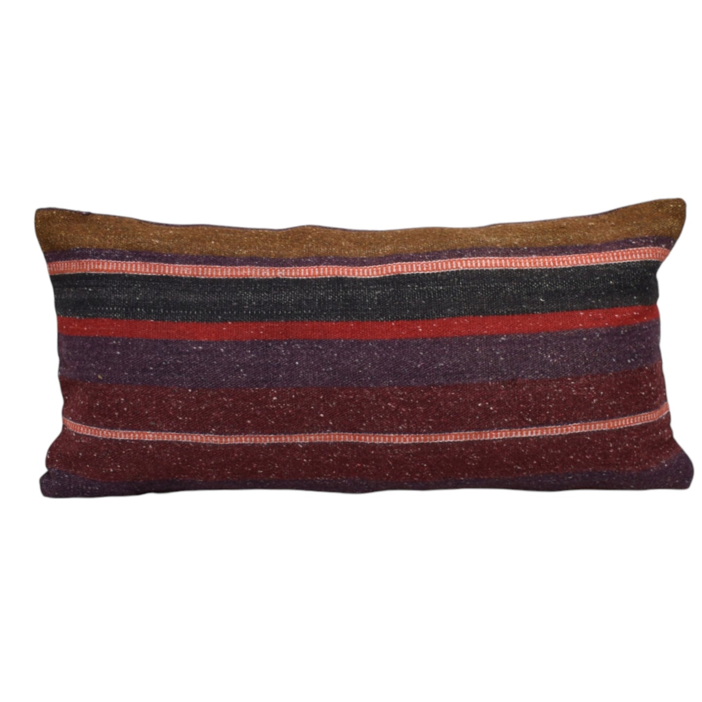 Kilim Antik El Dokuma Dekoratif Lumbar Kilim Kırlent Yastık Kılıfı 1079 - Yeni - Çok Renkli