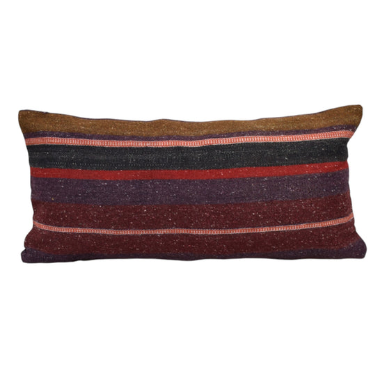 Kilim Antik El Dokuma Dekoratif Lumbar Kilim Kırlent Yastık Kılıfı 1079 - Yeni - Çok Renkli