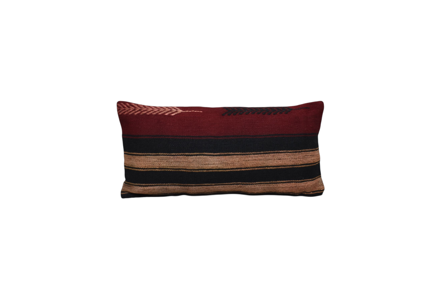 Kilim Antik El Dokuma Dekoratif Lumbar Kilim Kırlent Yastık Kılıfı 1080 - Yeni - Çok Renkli