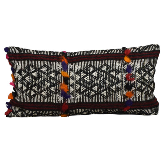 Kilim Antik El Dokuma Dekoratif Lumbar Kilim Kırlent Yastık Kılıfı 1081 - Yeni - Çok Renkli