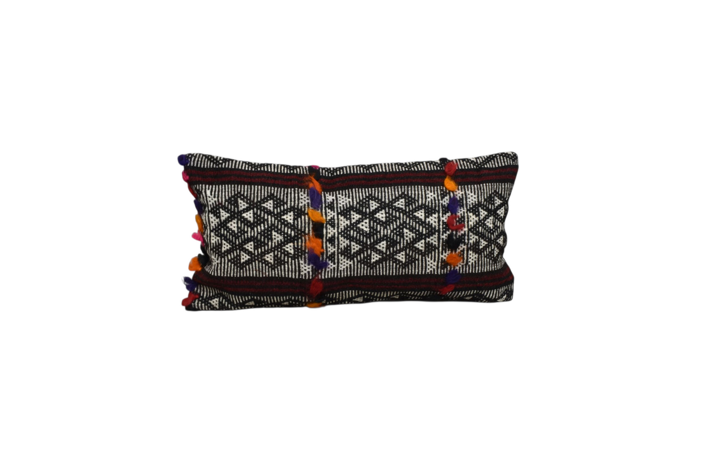 Kilim Antik El Dokuma Dekoratif Lumbar Kilim Kırlent Yastık Kılıfı 1081 - Yeni - Çok Renkli