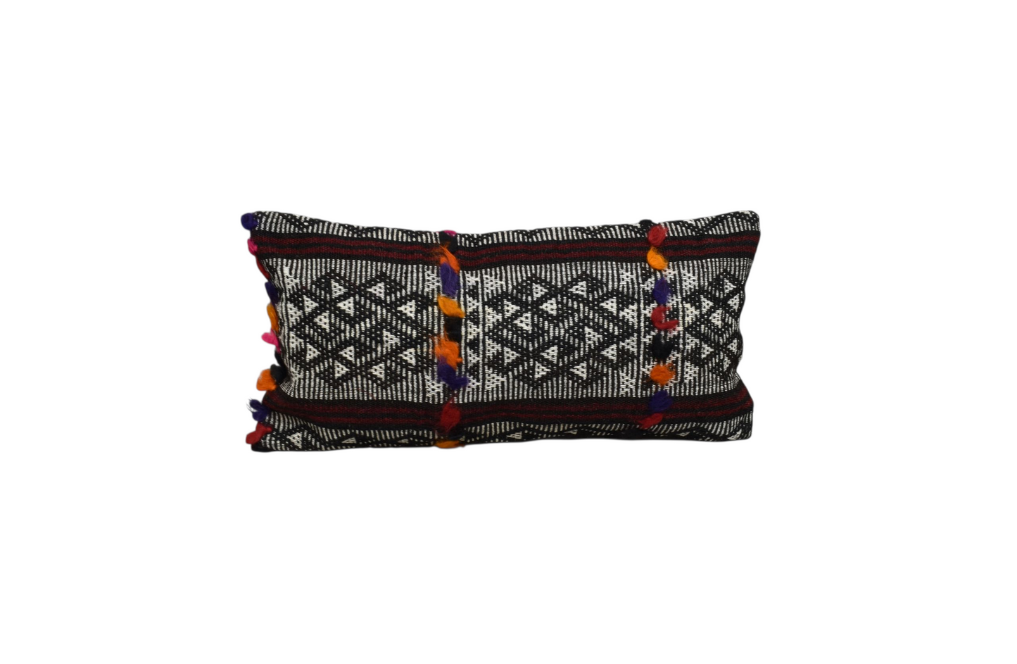 Kilim Antik El Dokuma Dekoratif Lumbar Kilim Kırlent Yastık Kılıfı 1081 - Yeni - Çok Renkli