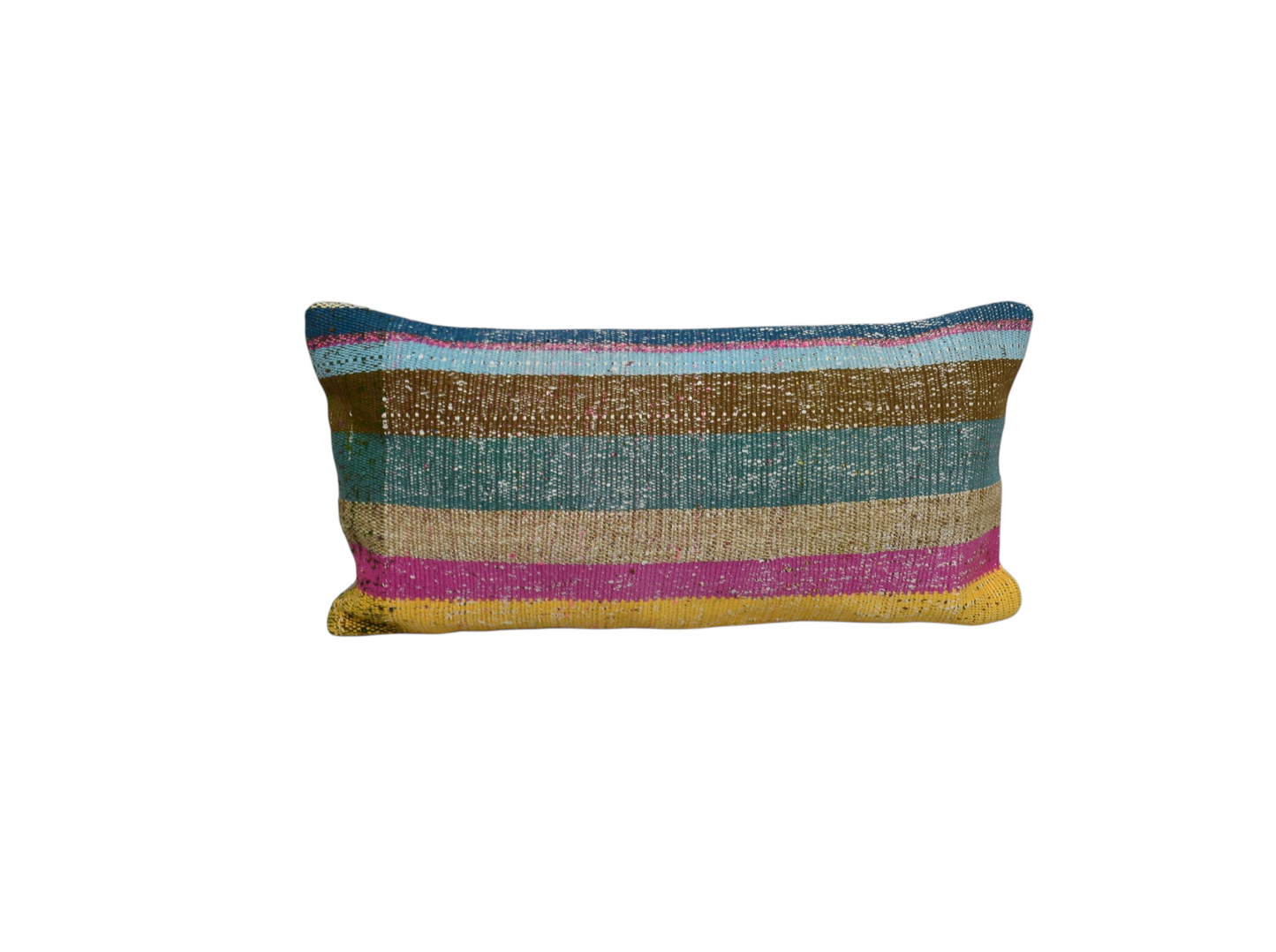 Kilim Antik El Dokuma Dekoratif Lumbar Kilim Kırlent Yastık Kılıfı 1082 - Yeni - Çok Renkli