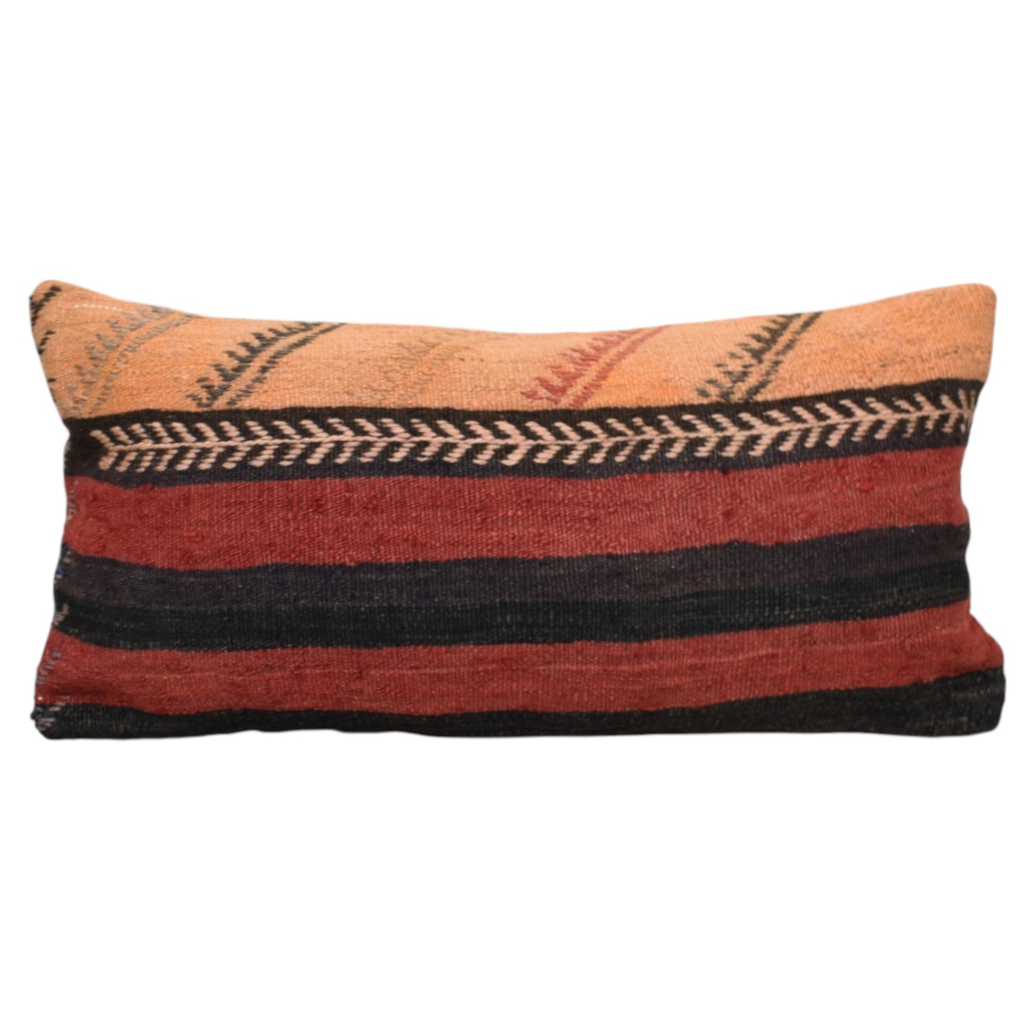 Kilim Antik El Dokuma Dekoratif Lumbar Kilim Kırlent Yastık Kılıfı 1083 - Yeni - Çok Renkli