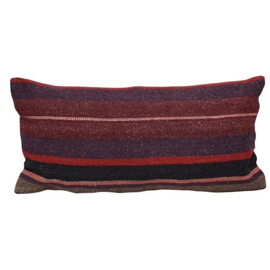 Kilim Antik El Dokuma Dekoratif Lumbar Kilim Kırlent Yastık Kılıfı 1084 - Yeni - Çok Renkli