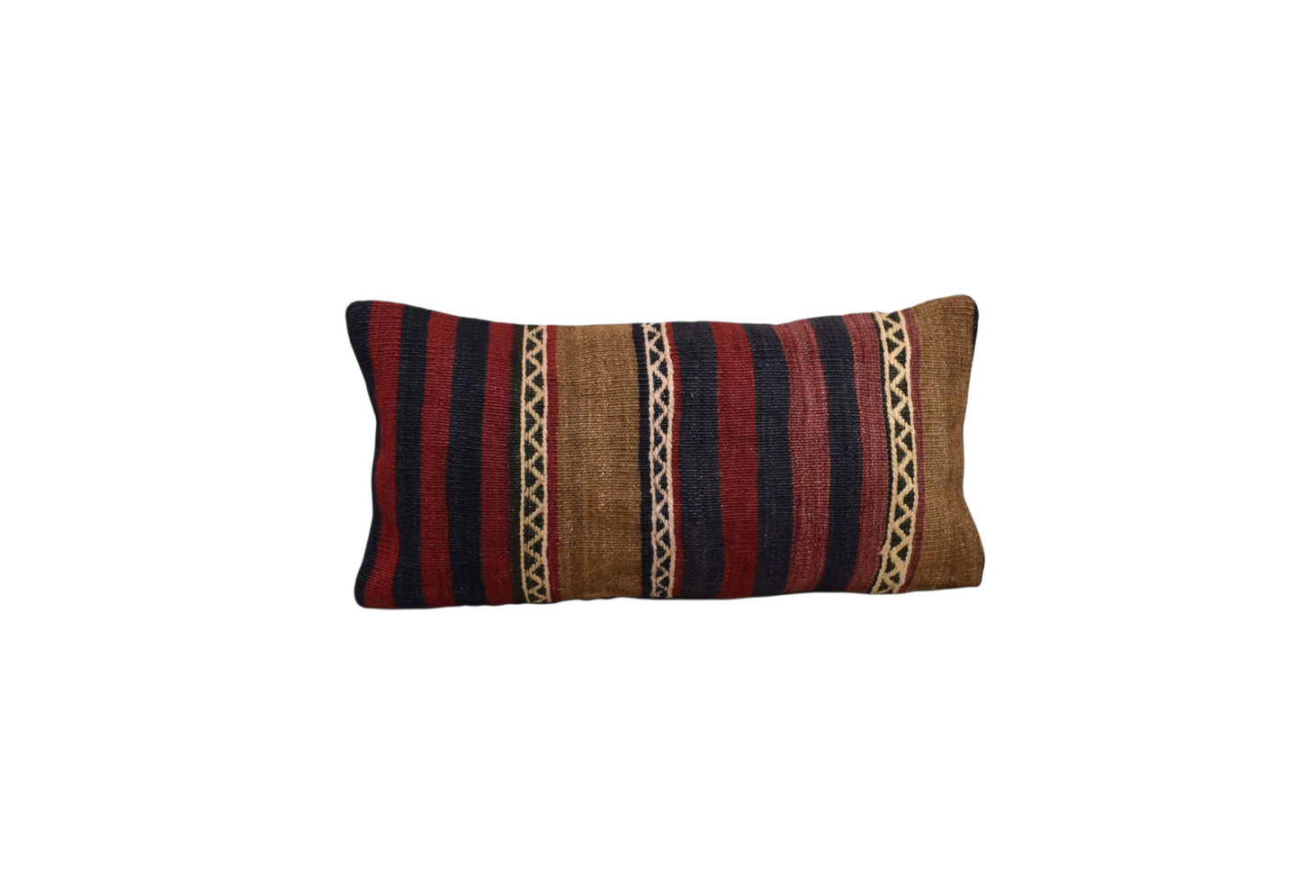 Kilim Antik El Dokuma Dekoratif Lumbar Kilim Kırlent Yastık Kılıfı 1087 - Yeni - Çok Renkli