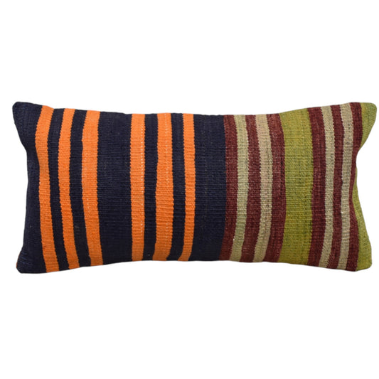 Kilim Antik El Dokuma Dekoratif Lumbar Kilim Kırlent Yastık Kılıfı 1089 - Yeni - Çok Renkli