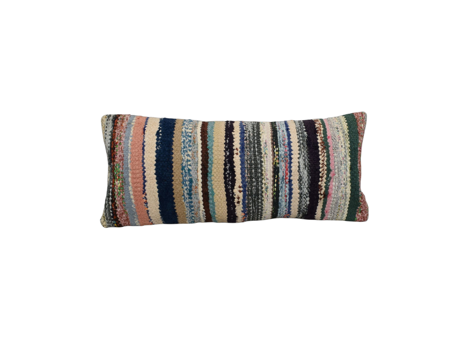 Kilim Antik El Dokuma Dekoratif Lumbar Kilim Kırlent Yastık Kılıfı 1093 - Yeni - Çok Renkli