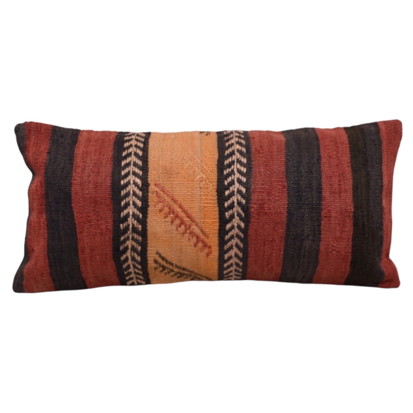 Kilim Antik El Dokuma Dekoratif Lumbar Kilim Kırlent Yastık Kılıfı 1094 - Yeni - Çok Renkli