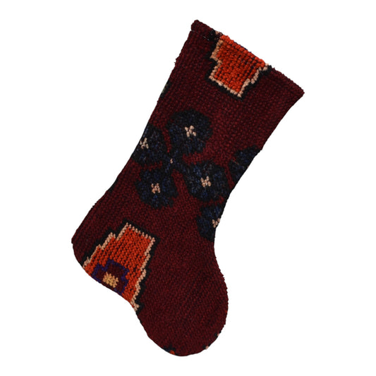 Kilim Antik El Dokuma Dekoratif Kilim Antik Yıl Çorabı Halı 1095 - Vintage - Çok Renkli