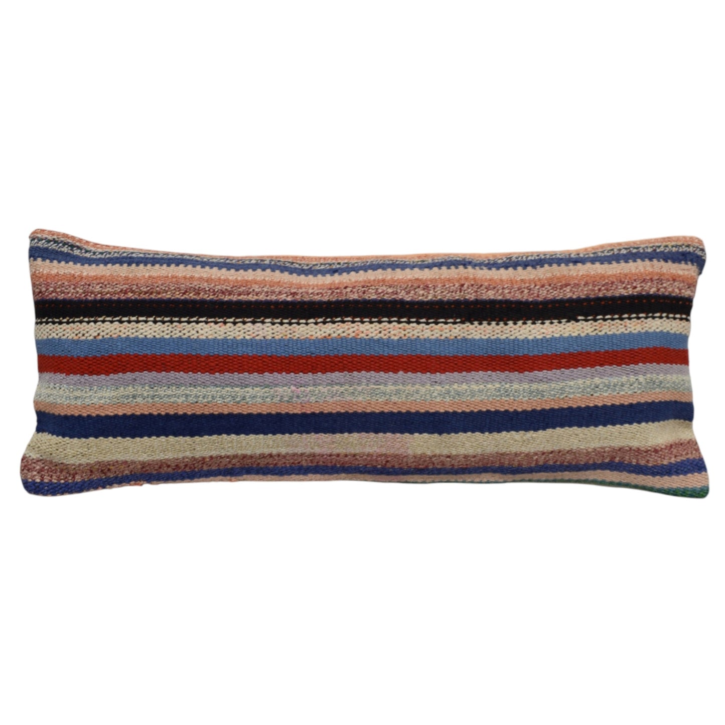 Kilim Antik El Dokuma Dekoratif Lumbar Kilim Kırlent Yastık Kılıfı 1097 - Yeni - Çok Renkli