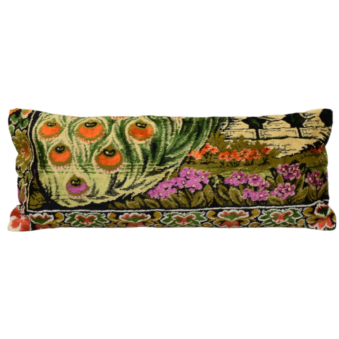 Kilim Antik Kadife Dokuma Dekoratif Kilim Kırlent Yastık Kılıfı 1098 - Yeni - Çok Renkli