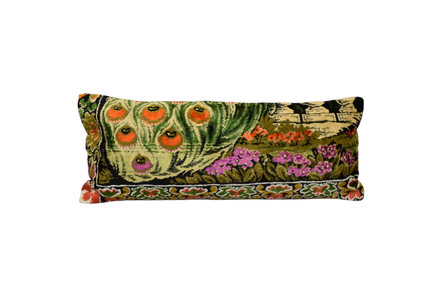 Kilim Antik Kadife Dokuma Dekoratif Kilim Kırlent Yastık Kılıfı 1098 - Yeni - Çok Renkli