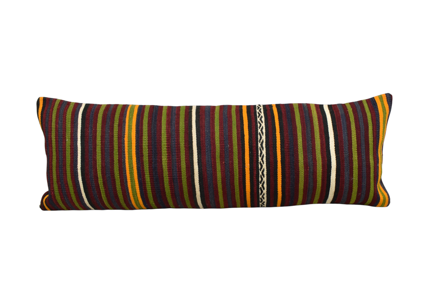 Kilim Antik El Dokuma Dekoratif Lumbar Kilim Kırlent Yastık Kılıfı 1100 - Yeni - Çok Renkli