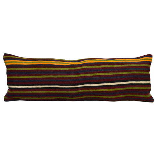 Kilim Antik El Dokuma Dekoratif Lumbar Kilim Kırlent Yastık Kılıfı 1102 - Yeni - Çok Renkli