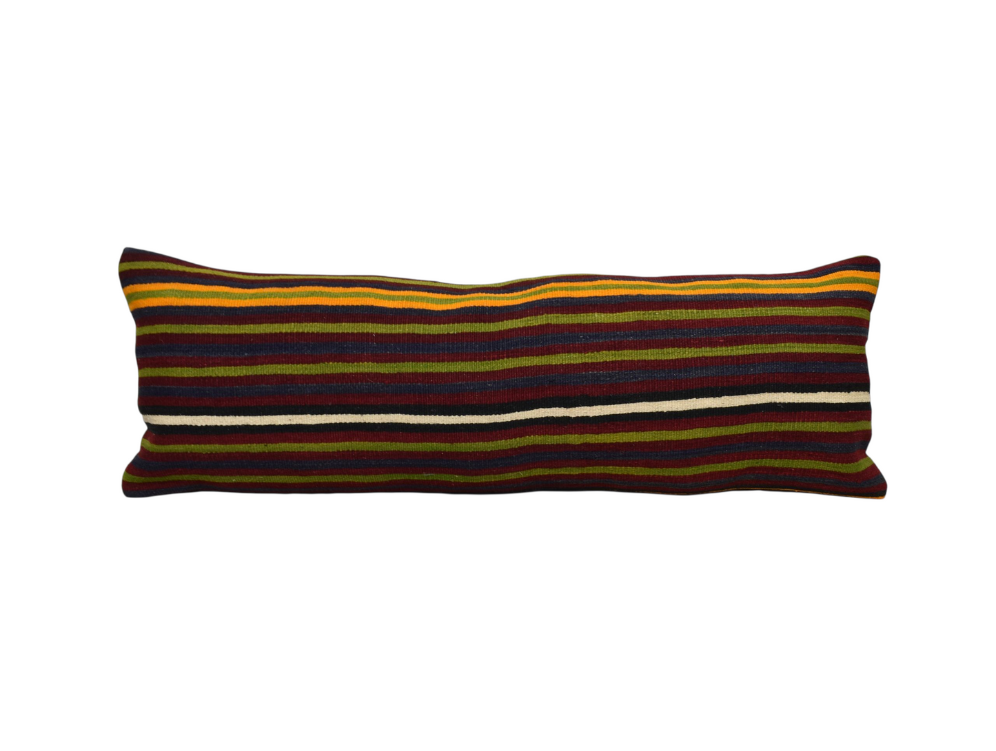 Kilim Antik El Dokuma Dekoratif Lumbar Kilim Kırlent Yastık Kılıfı 1102 - Yeni - Çok Renkli