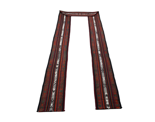 Kilim Antik El Dokuması Yolluk Yün Uzun Dekorluk Kuşak Anadolu Yörük Kilimi 0110 - Yeni - Çok Renkli