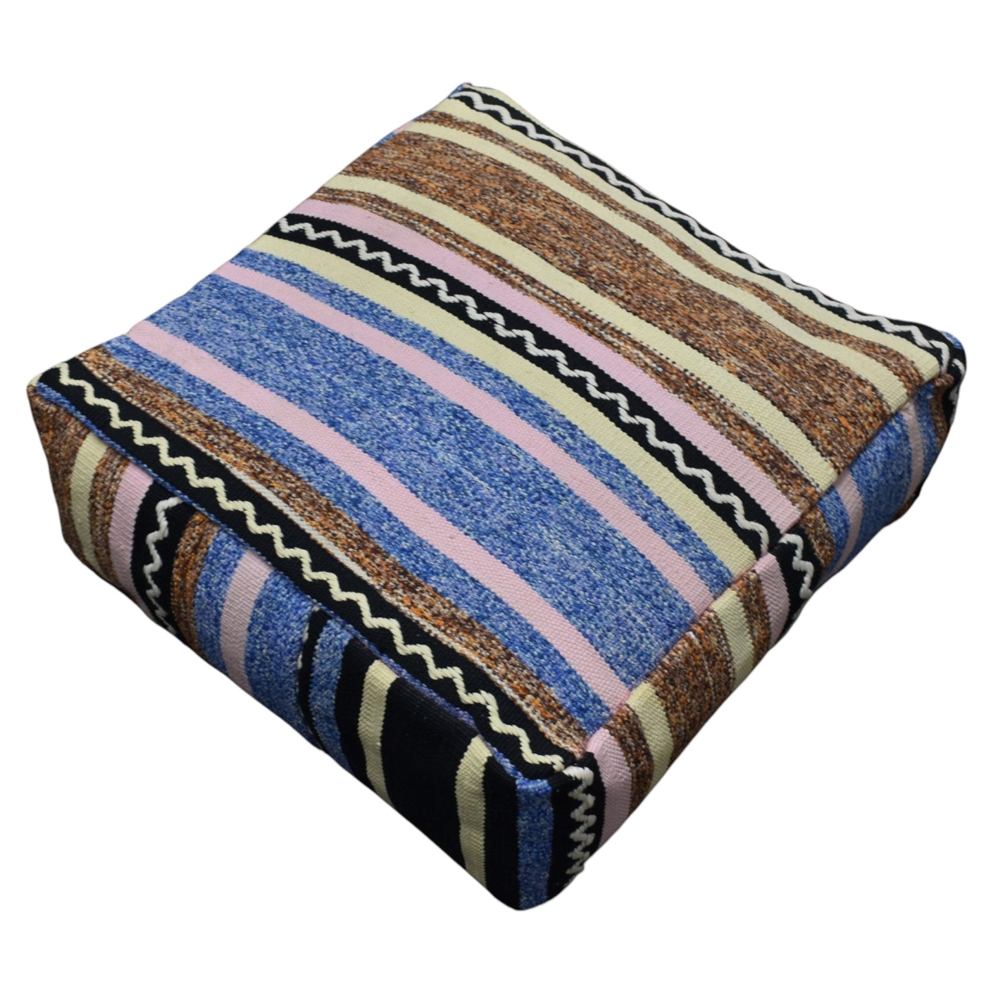 Kilim Antik El Dokuma Dekoratif Puf Köşe Kilim Minderi Kırlent Kılıfı 1112 - Yeni - Çok Renkli