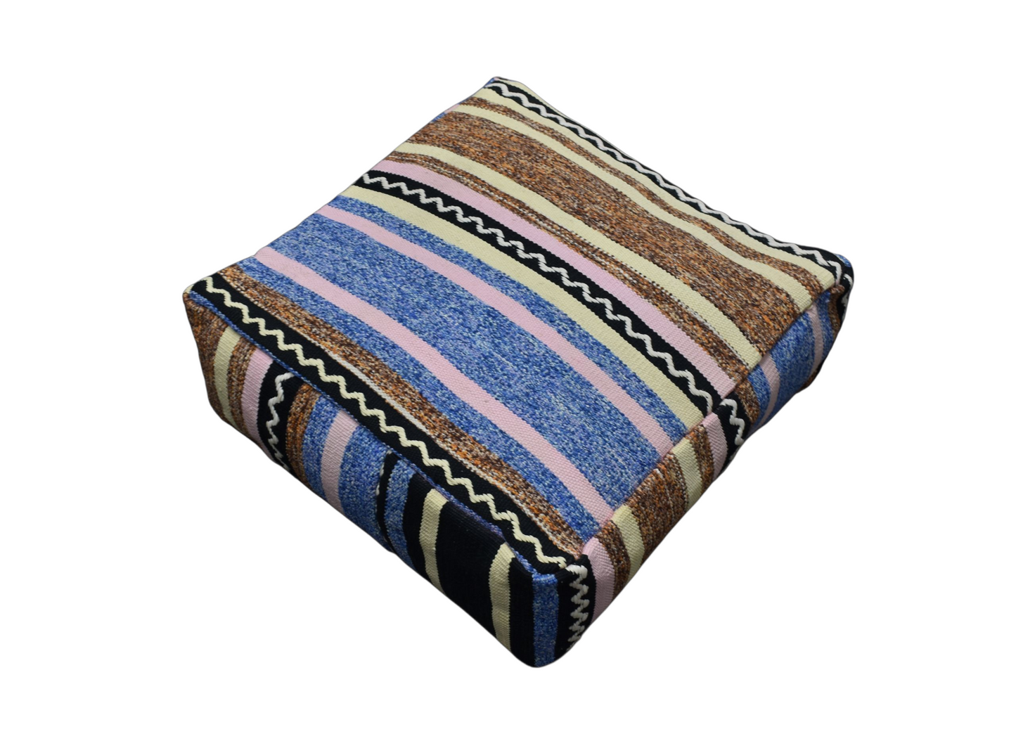 Kilim Antik El Dokuma Dekoratif Puf Köşe Kilim Minderi Kırlent Kılıfı 1112 - Yeni - Çok Renkli