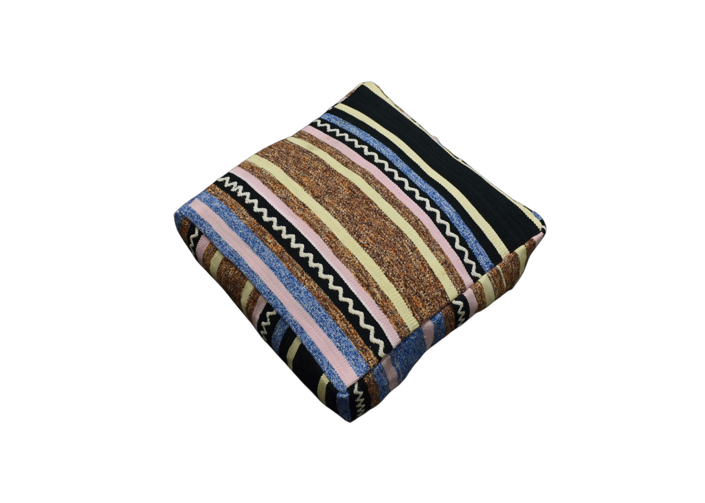 Kilim Antik El Dokuma Dekoratif Puf Köşe Kilim Minderi Kırlent Kılıfı 1113 - Yeni - Çok Renkli