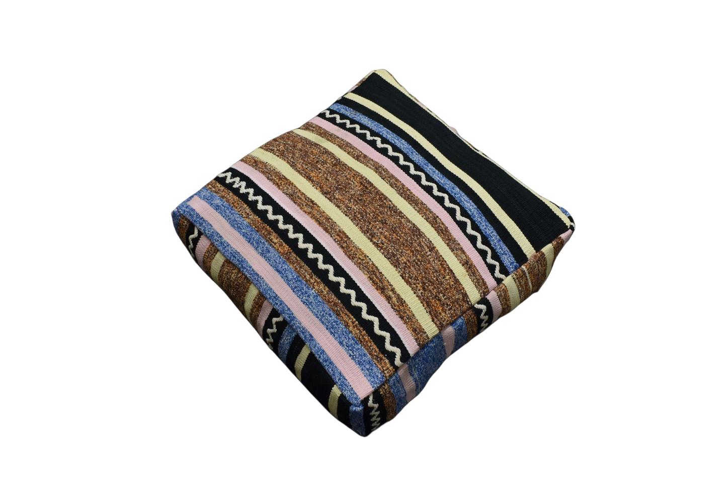 Kilim Antik El Dokuma Dekoratif Puf Köşe Kilim Minderi Kırlent Kılıfı 1113 - Yeni - Çok Renkli