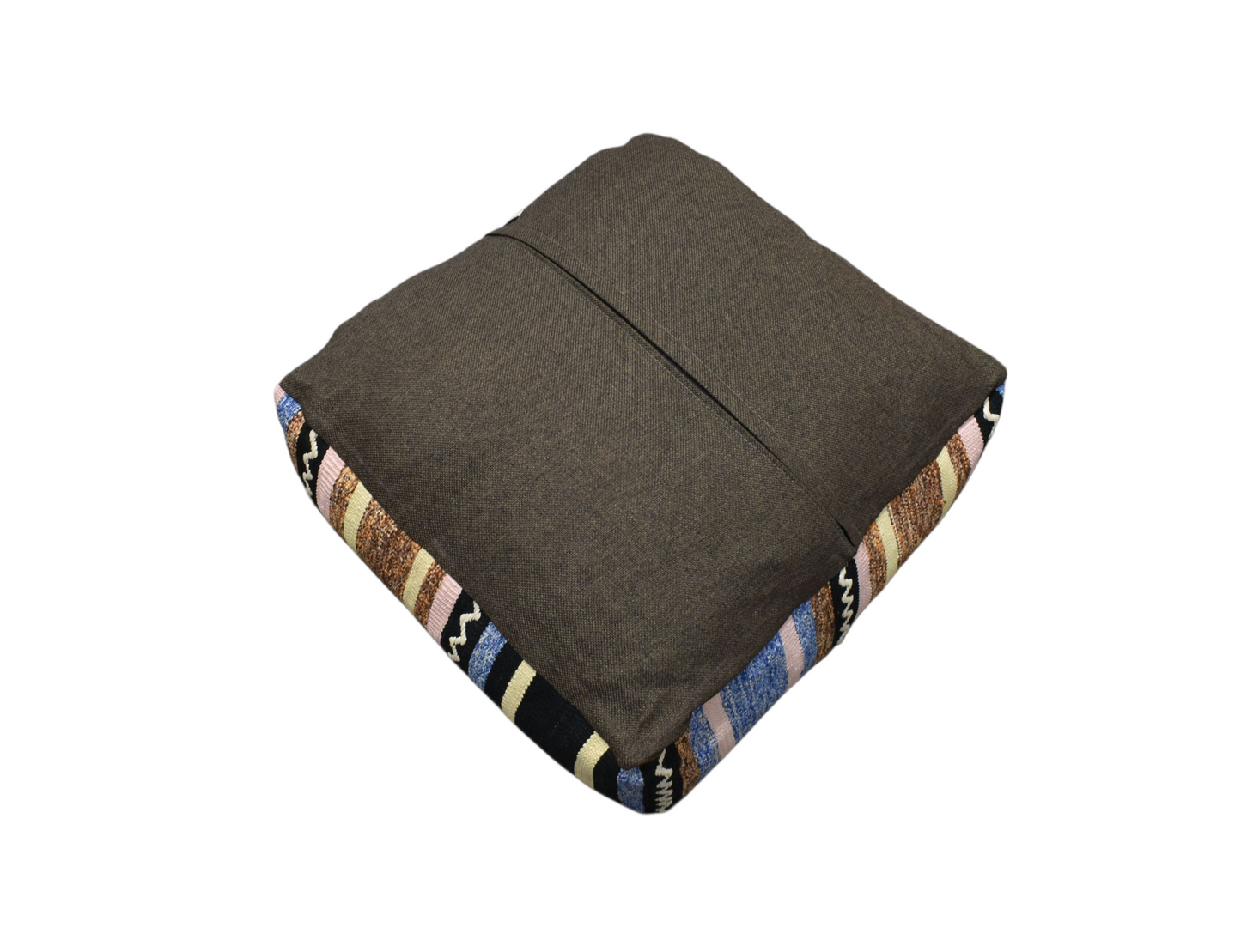 Kilim Antik El Dokuma Dekoratif Puf Köşe Kilim Minderi Kırlent Kılıfı 1113 - Yeni - Çok Renkli