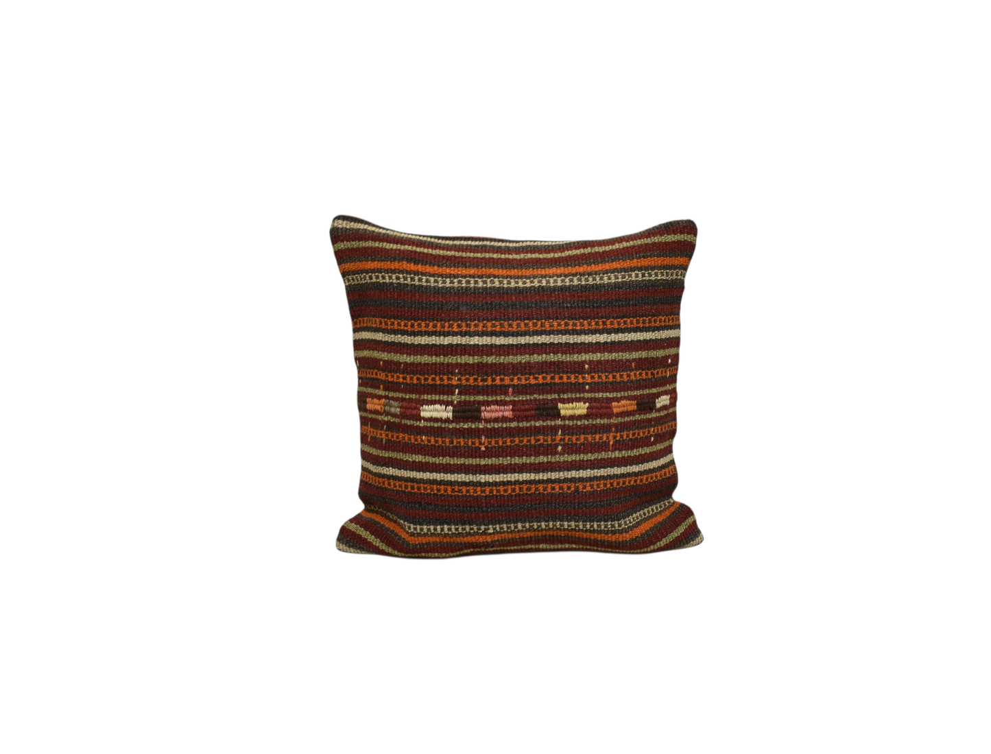Kilim Antik El Dokuma Dekoratif Kilim Kırlent Yastık Kılıfı 1136 - Yeni - Çok Renkli
