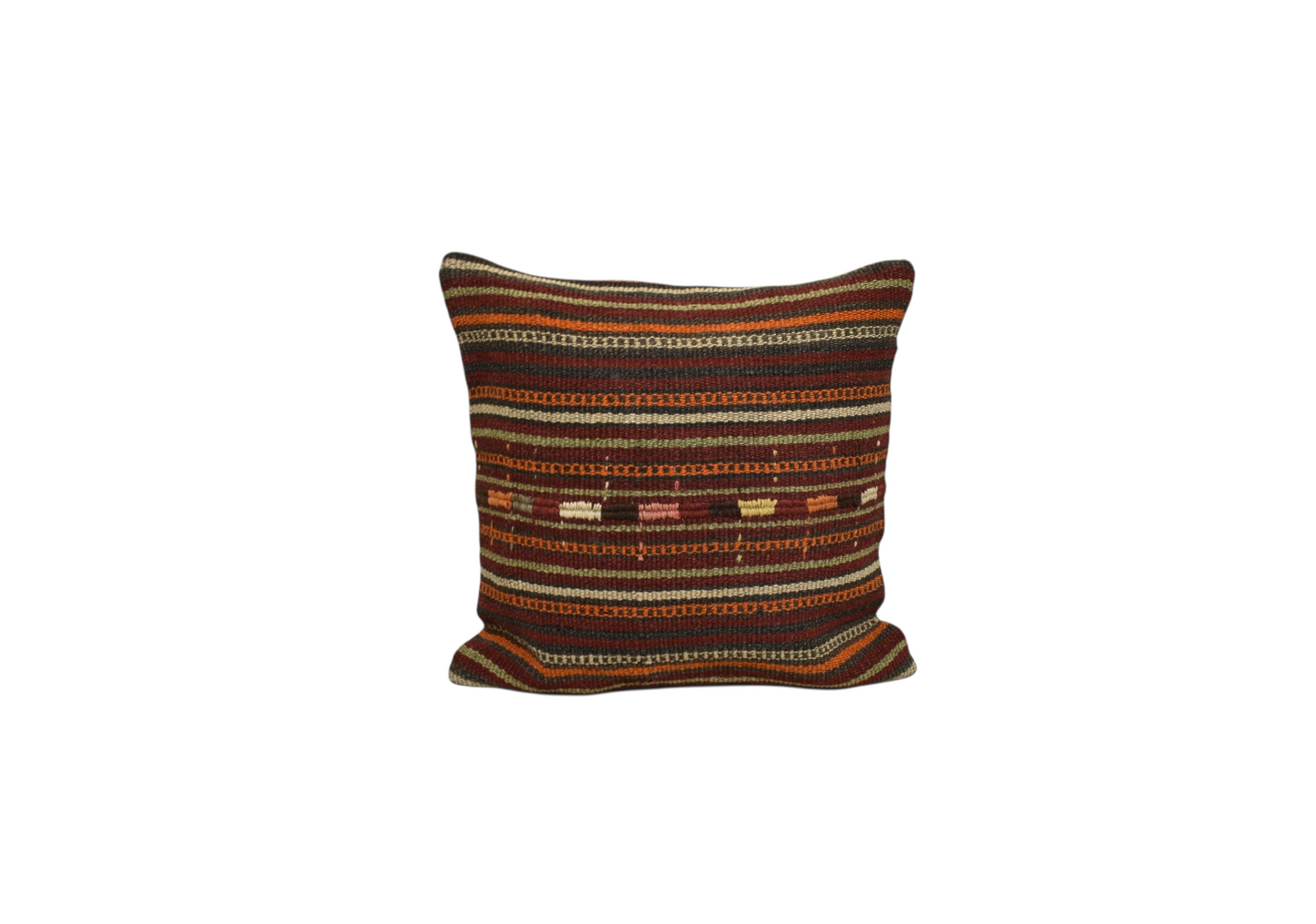 Kilim Antik El Dokuma Dekoratif Kilim Kırlent Yastık Kılıfı 1136 - Yeni - Çok Renkli