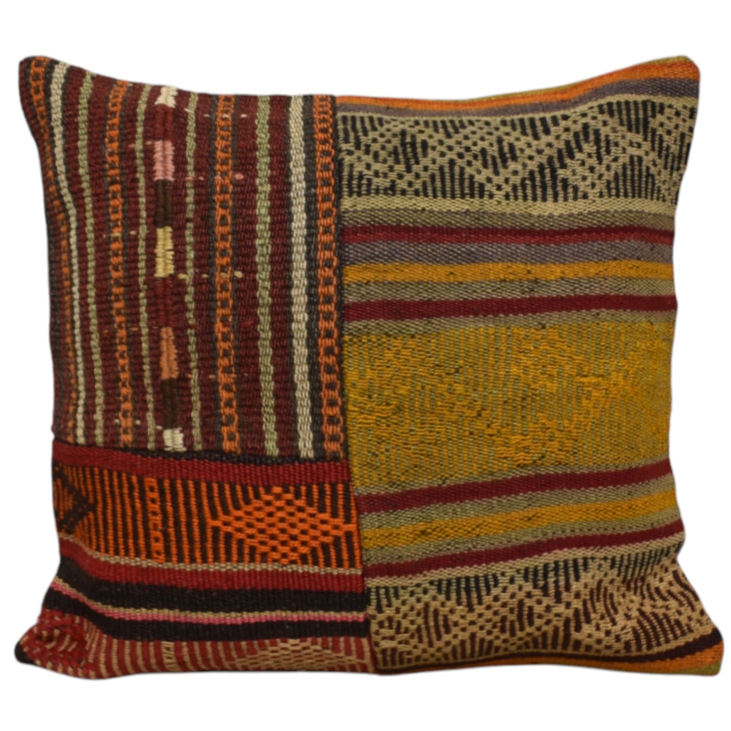 Kilim Antik El Dokuma Dekoratif Kilim Kırlent Yastık Kılıfı 1141 - Yeni - Çok Renkli