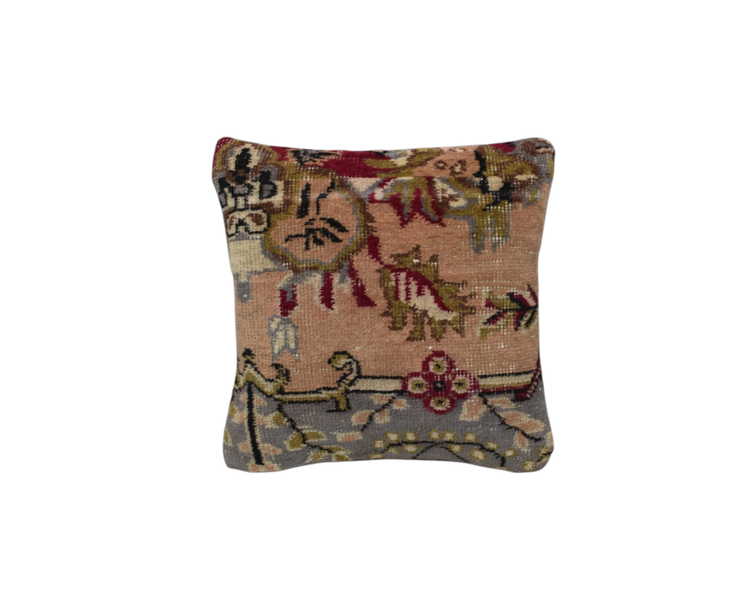 Kilim Antik El Dokuma Dekoratif Halı Kırlent Yastık Kılıfı 1157 - Vintage - Çok Renkli