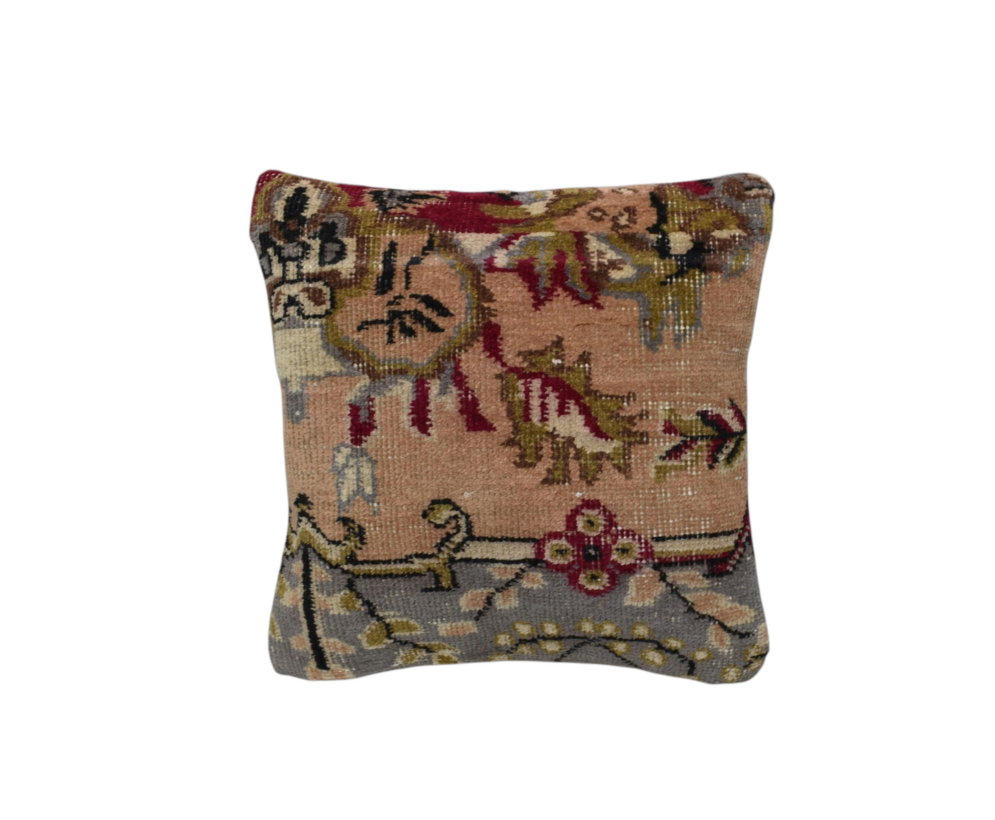 Kilim Antik El Dokuma Dekoratif Halı Kırlent Yastık Kılıfı 1157 - Vintage - Çok Renkli