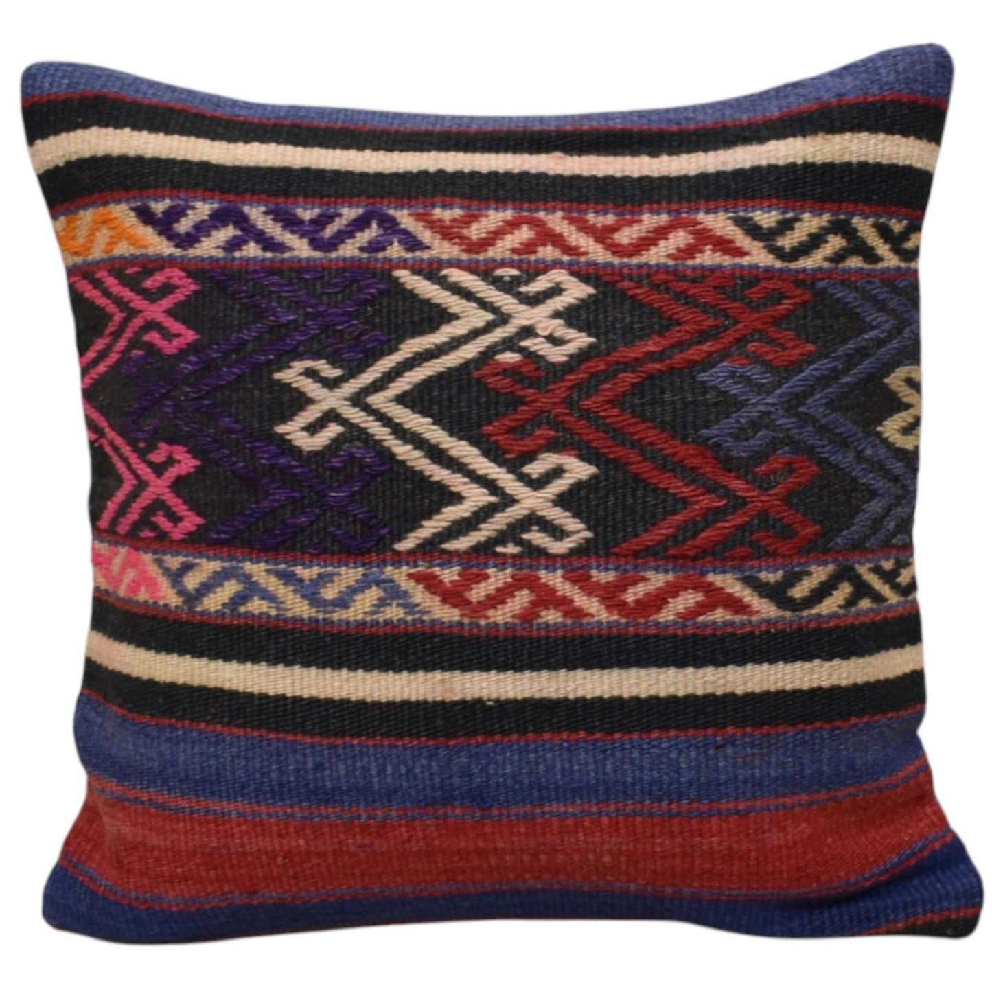 Kilim Antik El Dokuma Dekoratif Kilim Kırlent Yastık Kılıfı 1158 - Yeni - Çok Renkli
