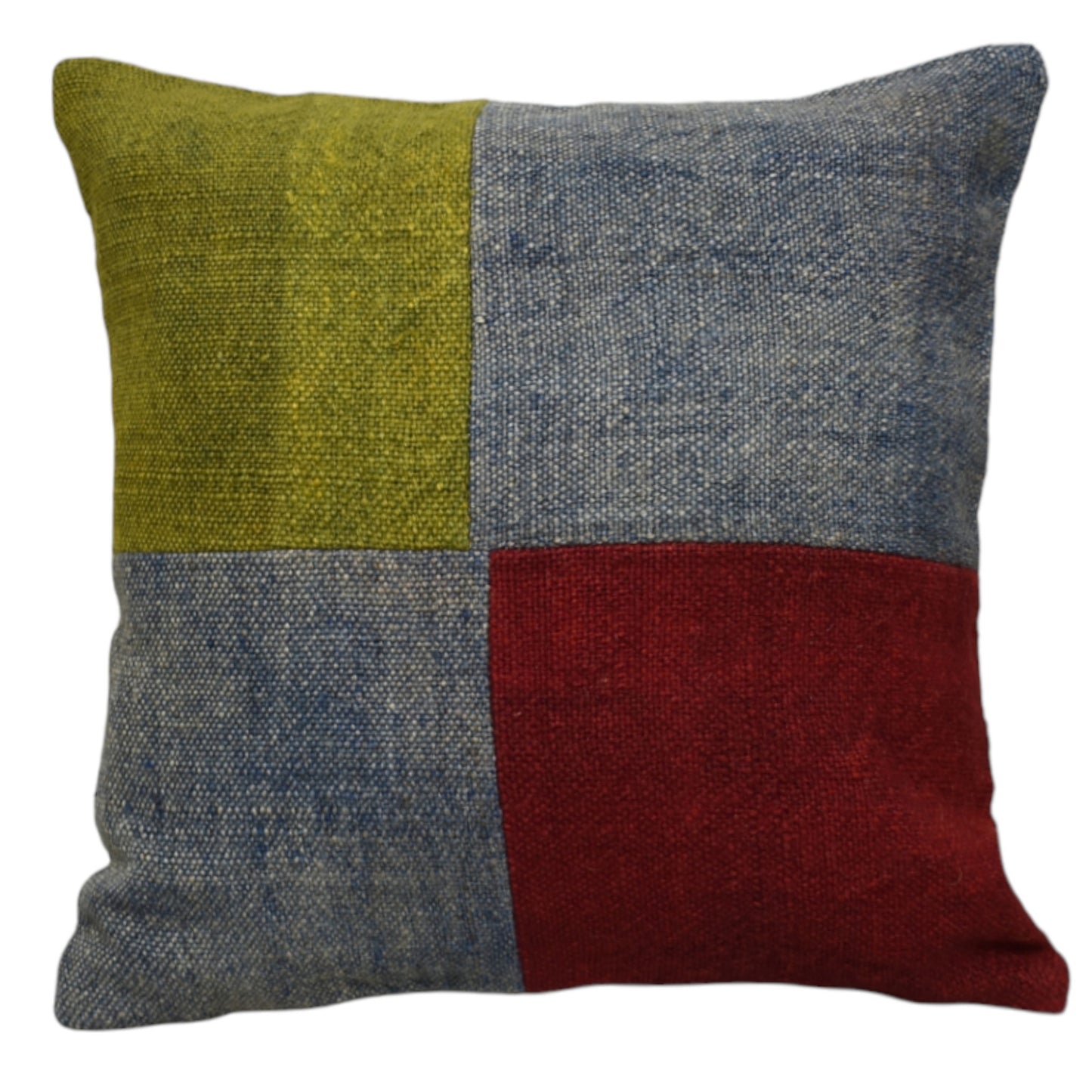 Kilim Antik El Dokuma Patchwork Kırkyama Dekoratif Kilim Kırlent Yastık Kılıfı 1162 - Yeni - Çok Renkli