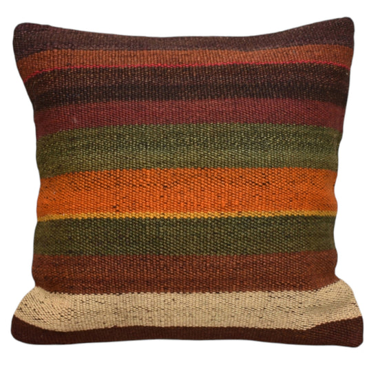 Kilim Antik El Dokuma Dekoratif Kilim Kırlent Yastık Kılıfı 1165 - Yeni - Çok Renkli