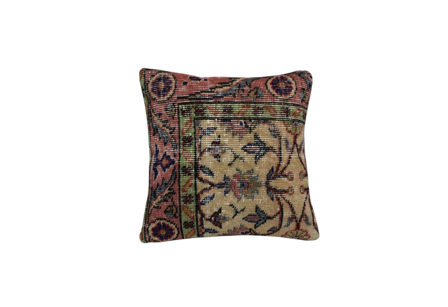 Kilim Antik El Dokuma Dekoratif Halı Kırlent Yastık Kılıfı 1171 - Vintage - Çok Renkli
