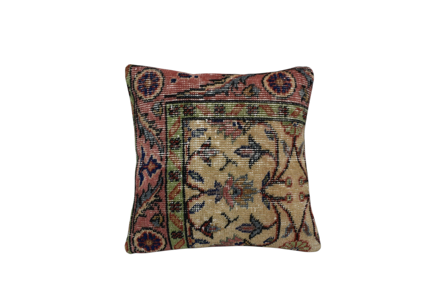 Kilim Antik El Dokuma Dekoratif Halı Kırlent Yastık Kılıfı 1171 - Vintage - Çok Renkli