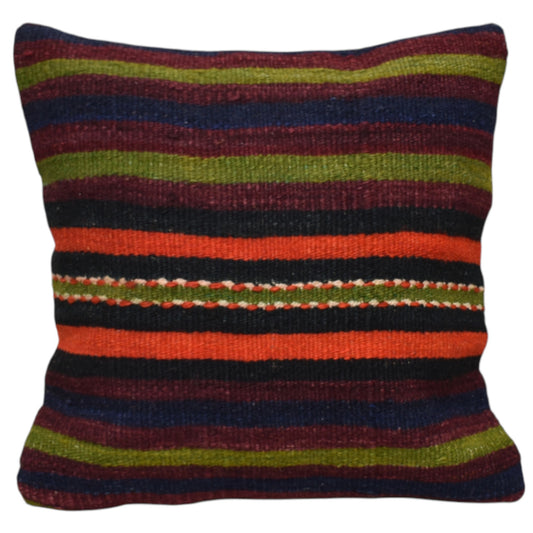 Kilim Antik El Dokuma Dekoratif Kilim Kırlent Yastık Kılıfı 1182 - Yeni - Çok Renkli