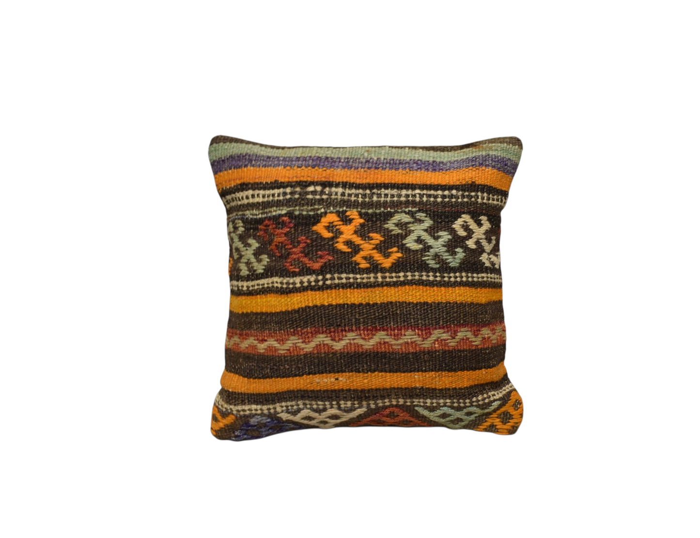 Kilim Antik El Dokuma Dekoratif Kilim Kırlent Yastık Kılıfı 1185 - Yeni - Çok Renkli