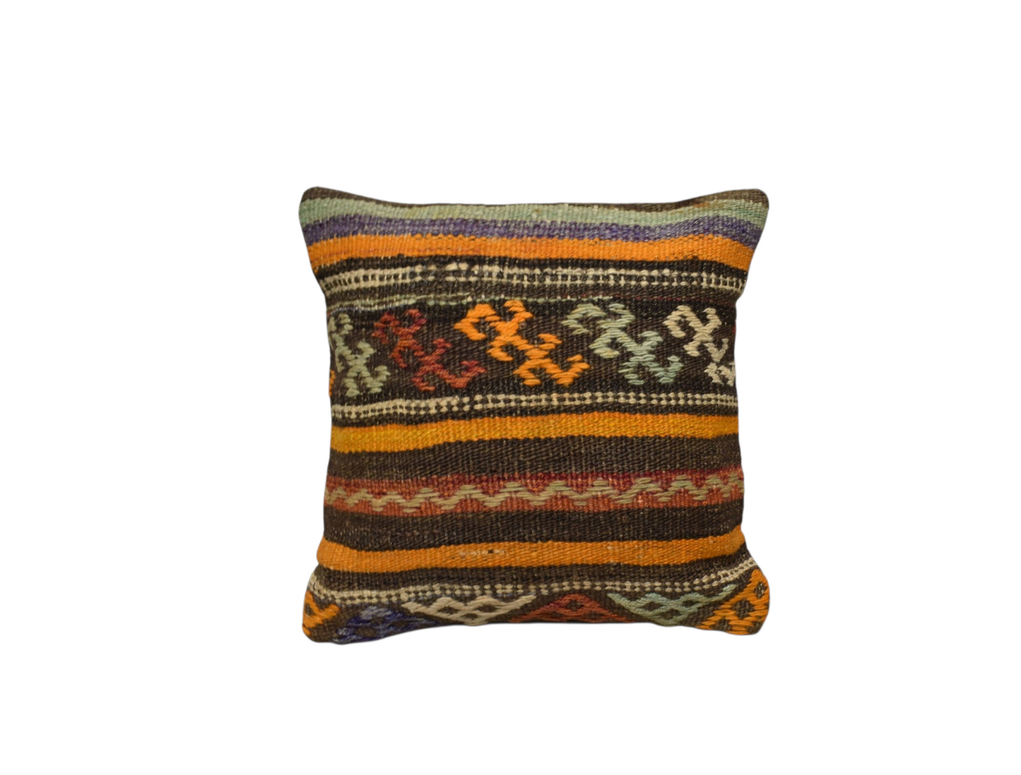 Kilim Antik El Dokuma Dekoratif Kilim Kırlent Yastık Kılıfı 1185 - Yeni - Çok Renkli