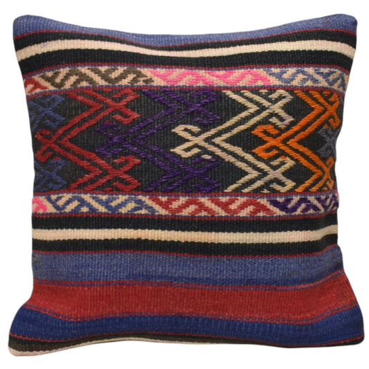 Kilim Antik El Dokuma Dekoratif Kilim Kırlent Yastık Kılıfı 1186 - Yeni - Çok Renkli