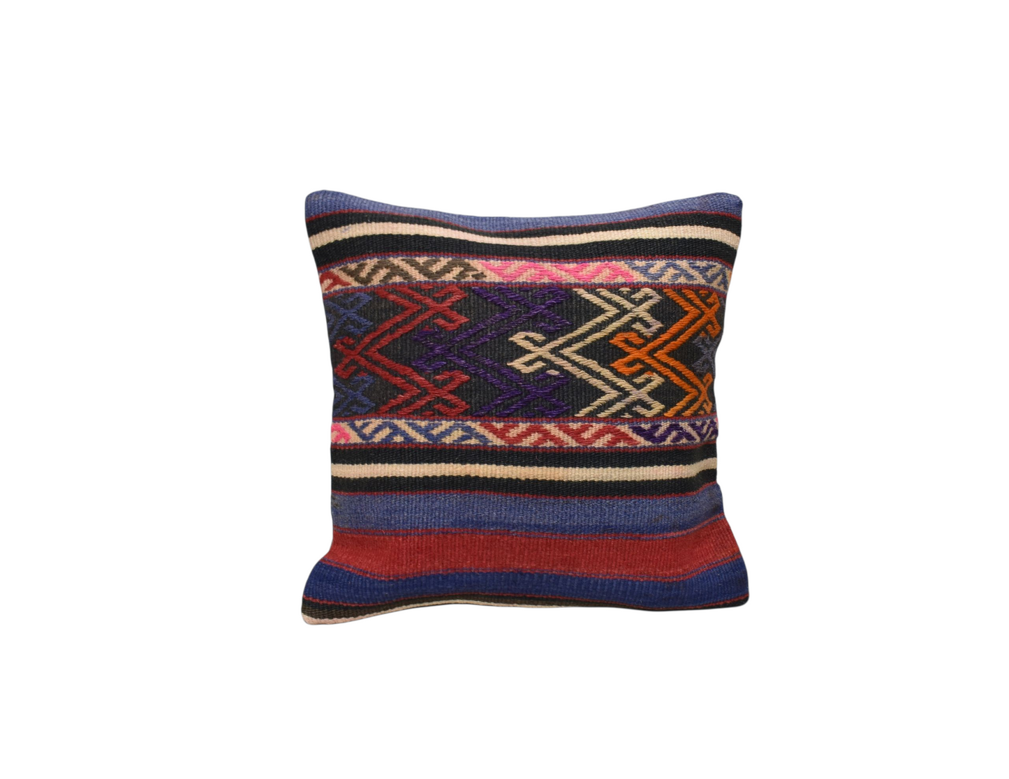Kilim Antik El Dokuma Dekoratif Kilim Kırlent Yastık Kılıfı 1186 - Yeni - Çok Renkli